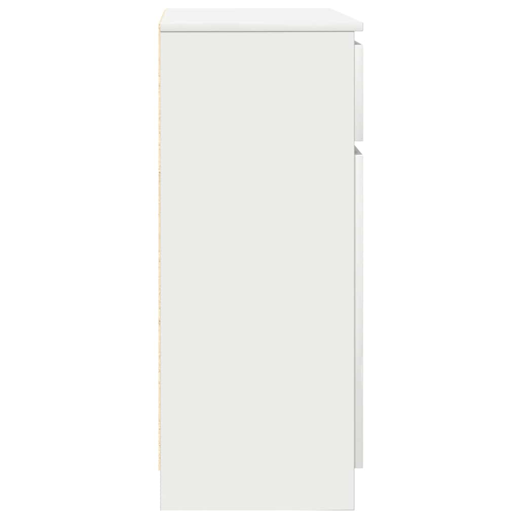 Sideboard with Drawer White 71x35x84 cm Engineered Wood