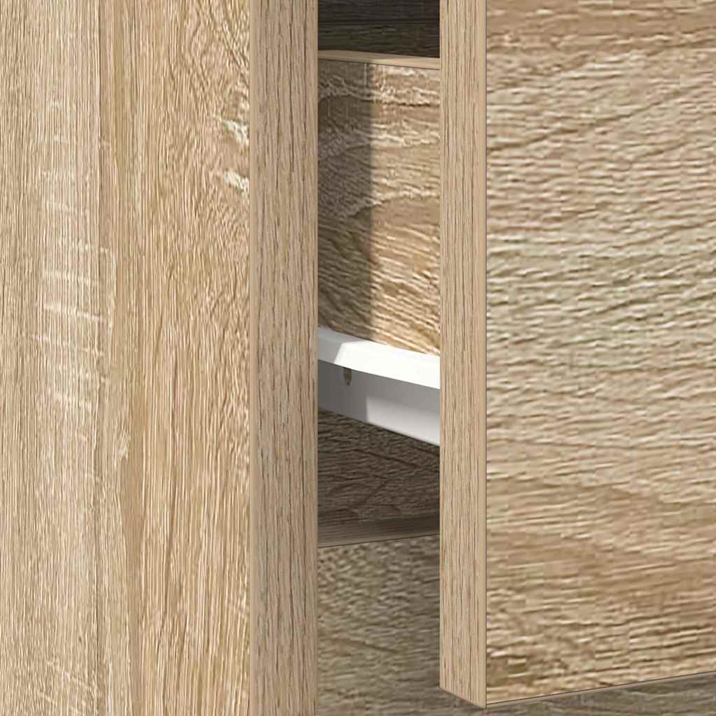 Sideboard with Drawer Sonoma Oak 71x35x84 cm Engineered Wood