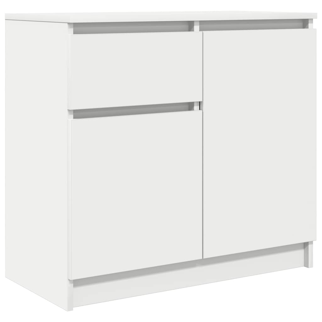 Sideboard with Drawer White 71x35x65 cm Engineered Wood