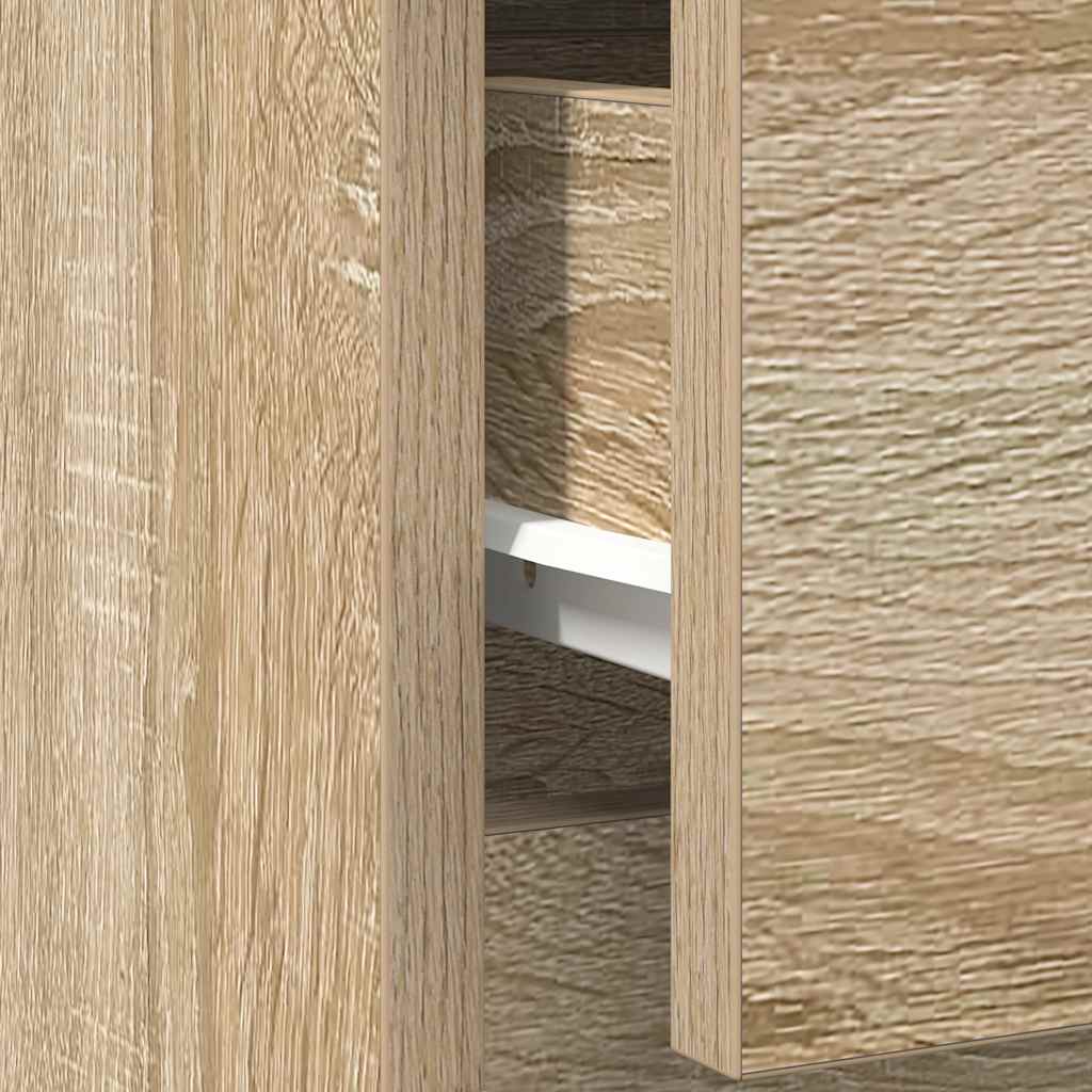Sideboard with Drawer Sonoma Oak 71x35x65 cm Engineered Wood