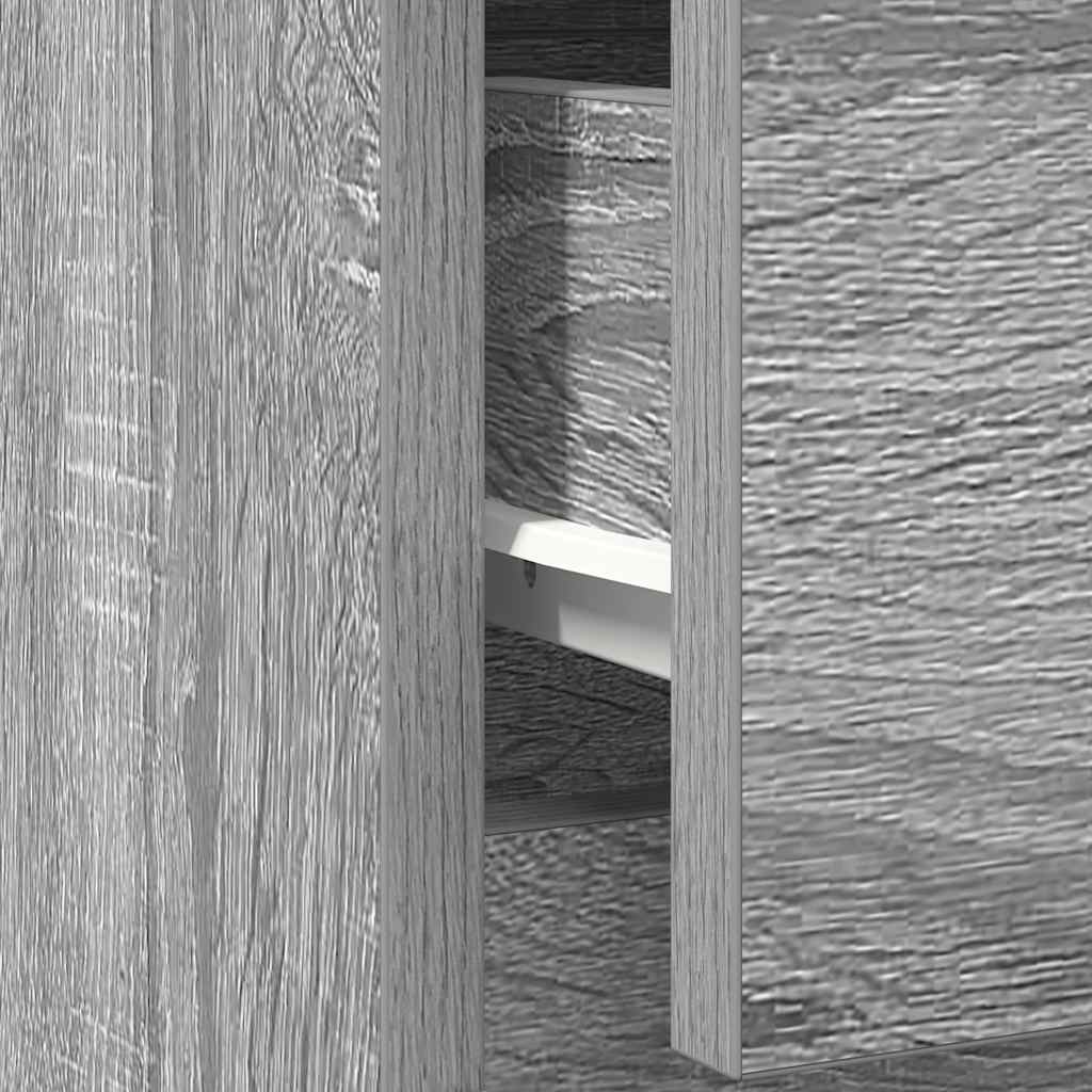 Sideboard with Drawer Grey Sonoma 71x35x65 cm Engineered Wood