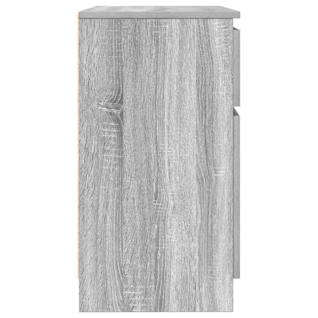 Sideboard with Drawer Grey Sonoma 71x35x65 cm Engineered Wood