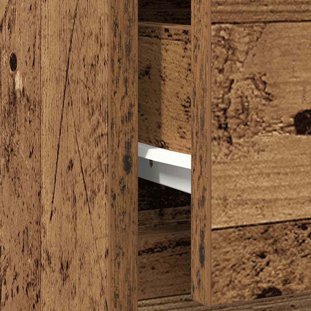 Sideboard with Drawer Old Wood 71x35x65 cm Engineered Wood
