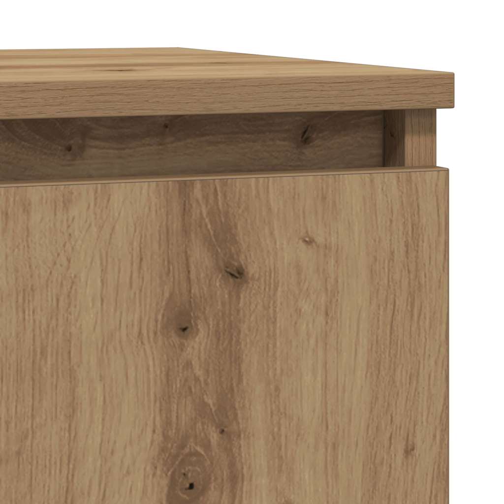 Sideboard with Drawer Artisan Oak 71x35x65 cm Engineered Wood