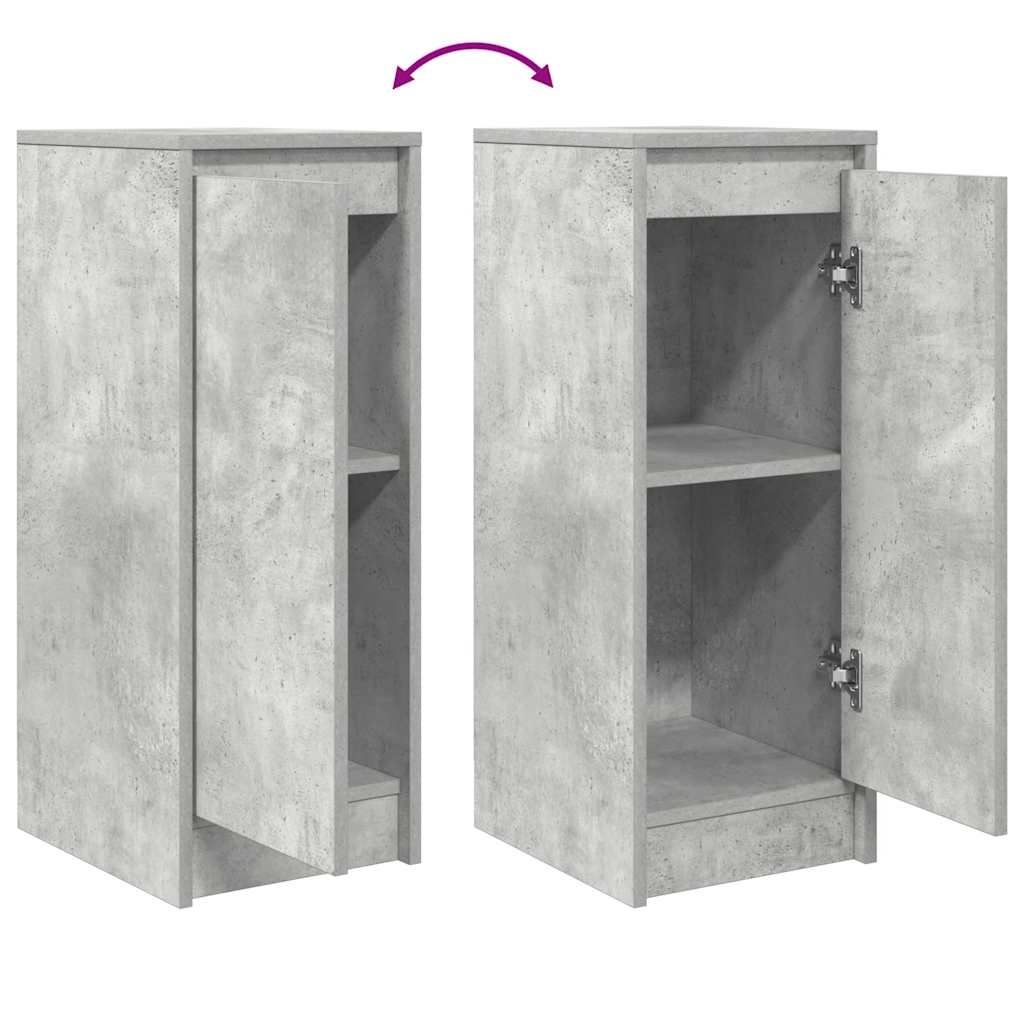Sideboard Concrete Grey 29.5x34x76 cm Engineered Wood