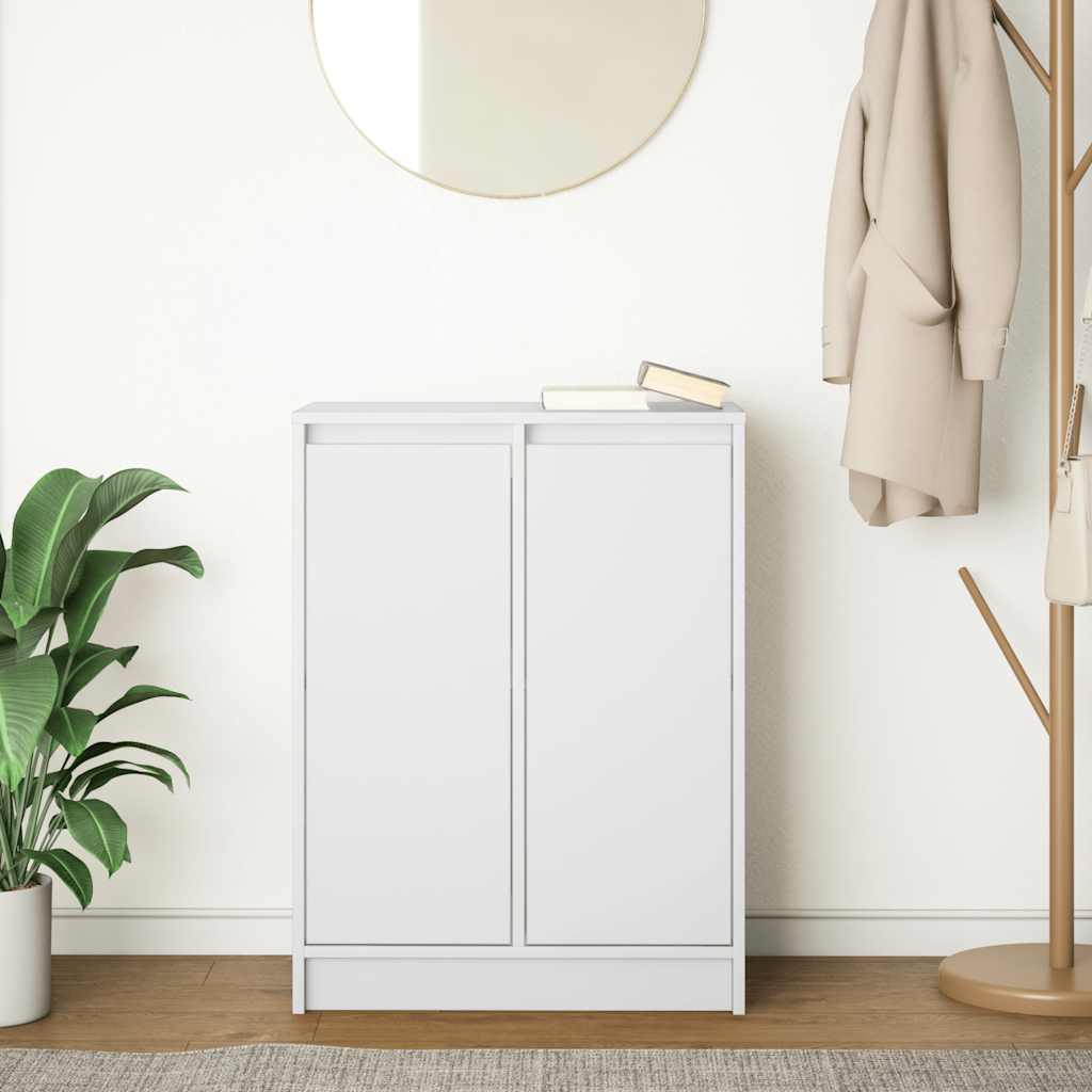 Sideboard White 57x34x76 cm Engineered Wood