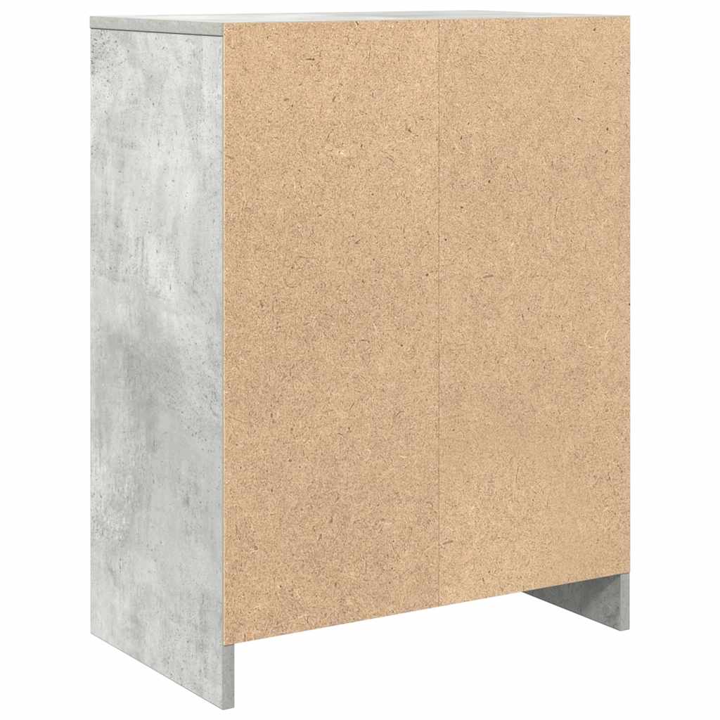 Sideboard Concrete Grey 57x34x76 cm Engineered Wood