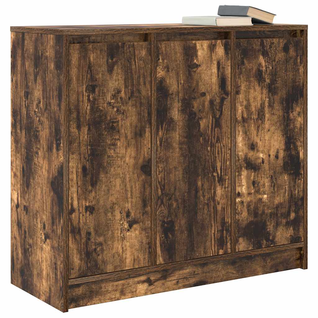 Sideboard Smoked Oak 85x34x76 cm Engineered Wood