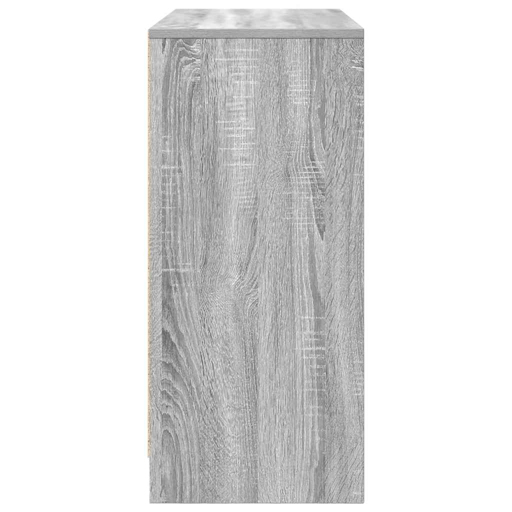 Sideboard Grey Sonoma 85x34x76 cm Engineered Wood