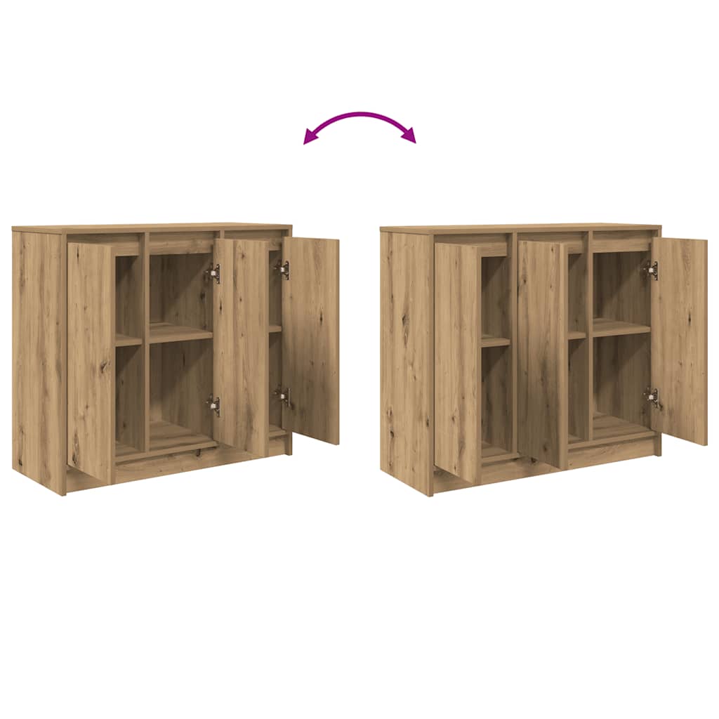 Sideboard Artisan Oak 85x34x76 cm Engineered Wood