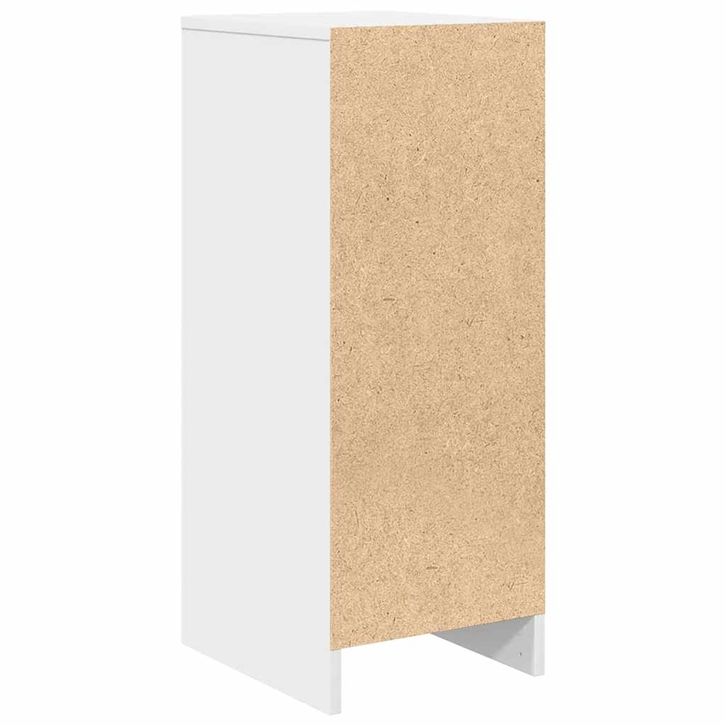 Sideboard White 29.5x34x76 cm Engineered Wood