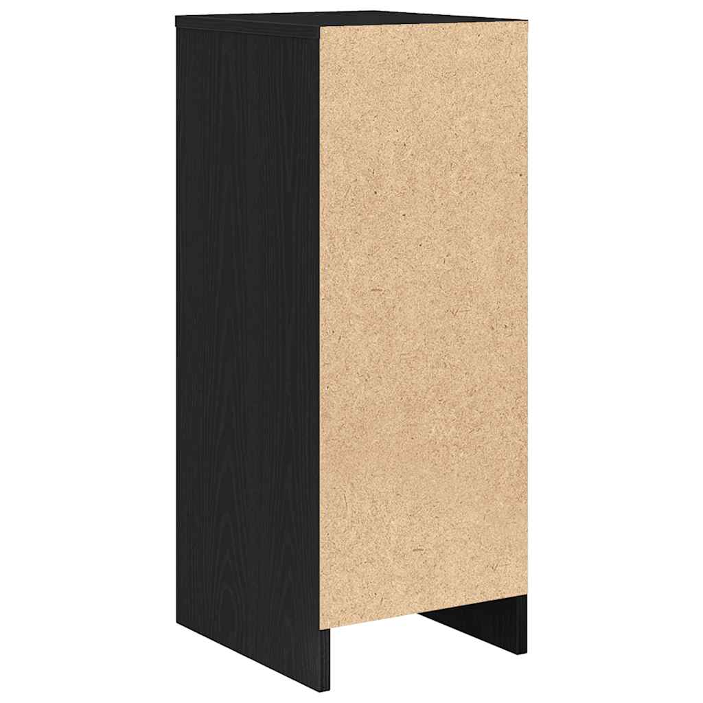 Sideboard Black Oak 29.5x34x76 cm Engineered Wood