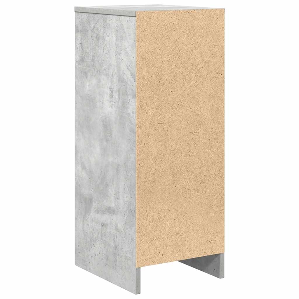 Sideboard Concrete Grey 29.5x34x76 cm Engineered Wood