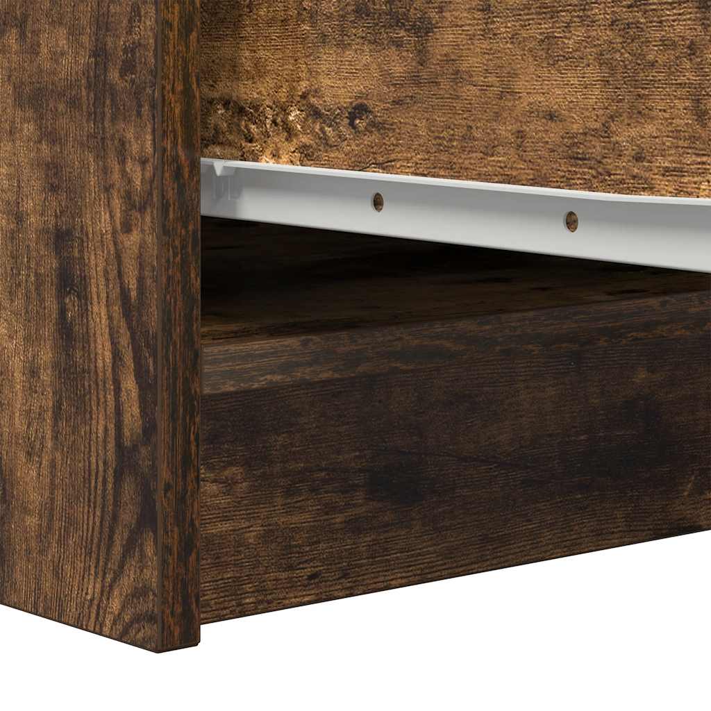Sideboard Smoked Oak 29.5x34x76 cm Engineered Wood