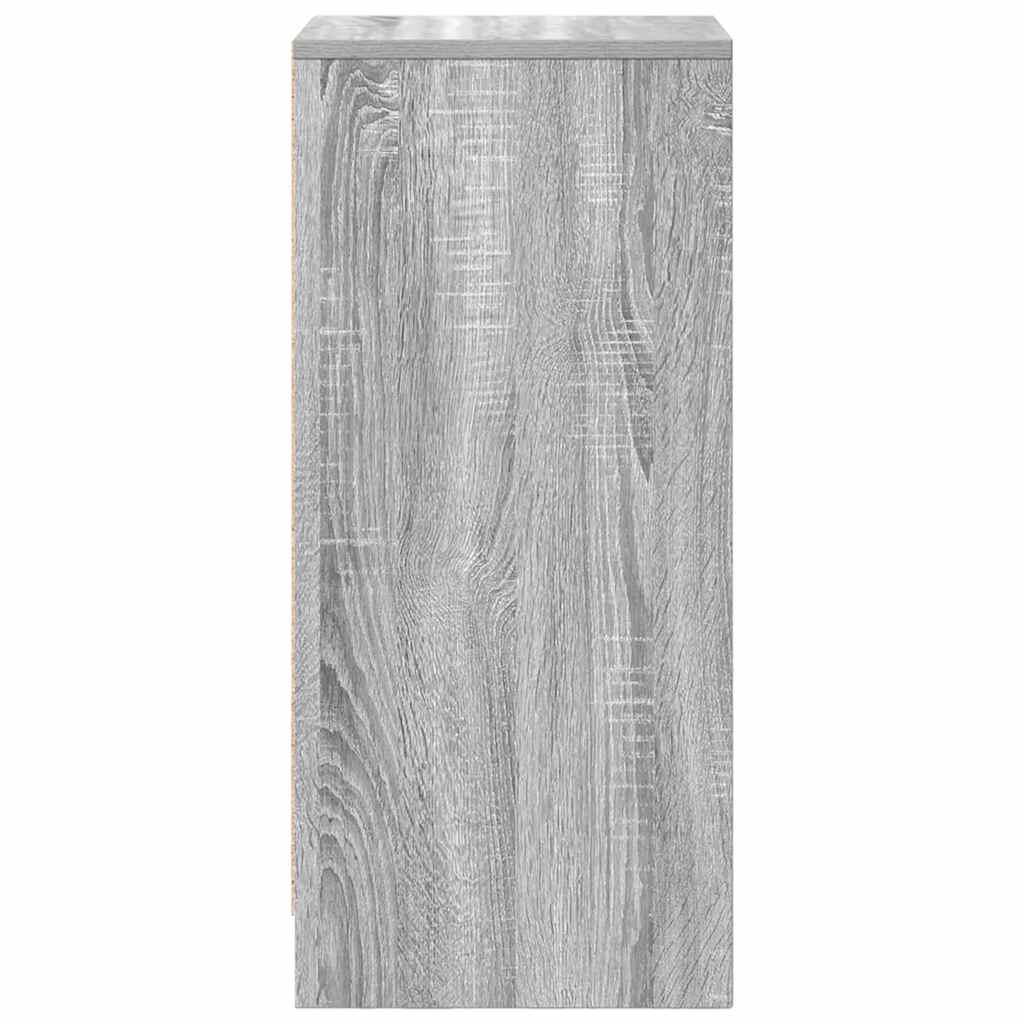 Sideboard Grey Sonoma 29.5x34x76 cm Engineered Wood
