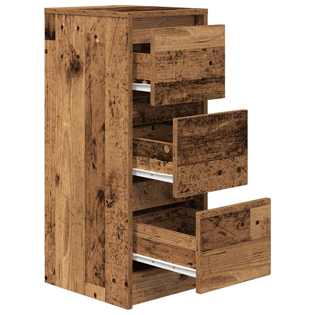 Sideboard Old Wood 29.5x34x76 cm Engineered Wood