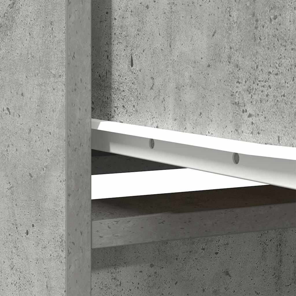 Cabinet with Drawer Concrete Grey 55.5x34x119.5 cm Engineered Wood