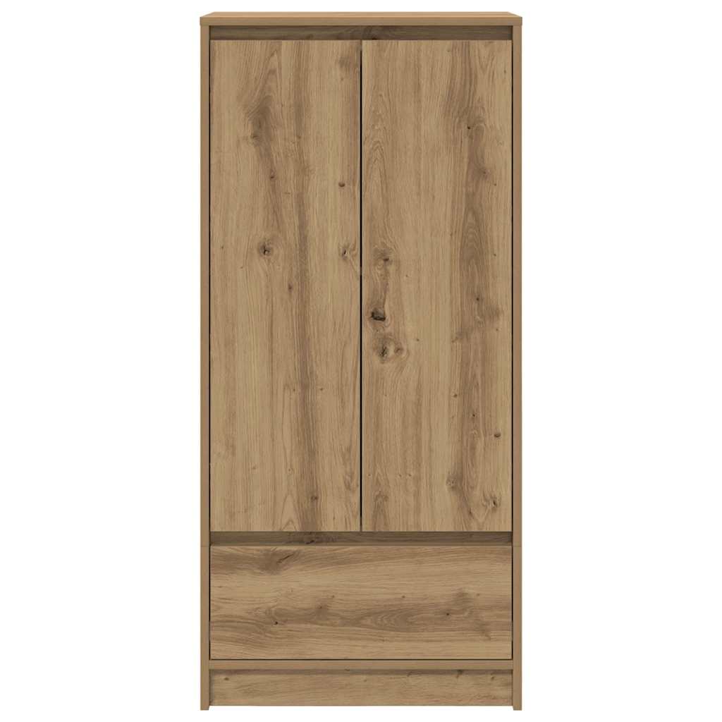 Cabinet with Drawer Artisan Oak 55.5x34x119.5 cm Engineered Wood