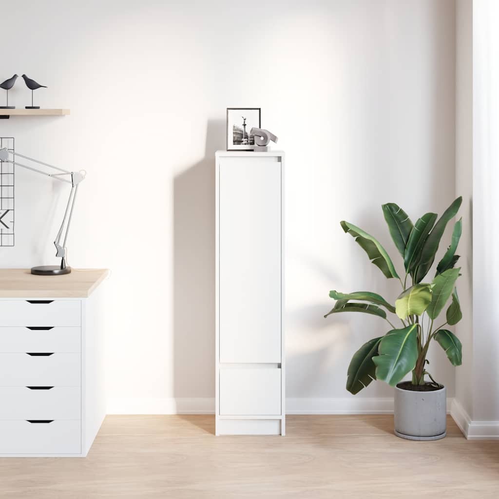 Highboard White 29,5x34x119,5 cm Engineered Wood