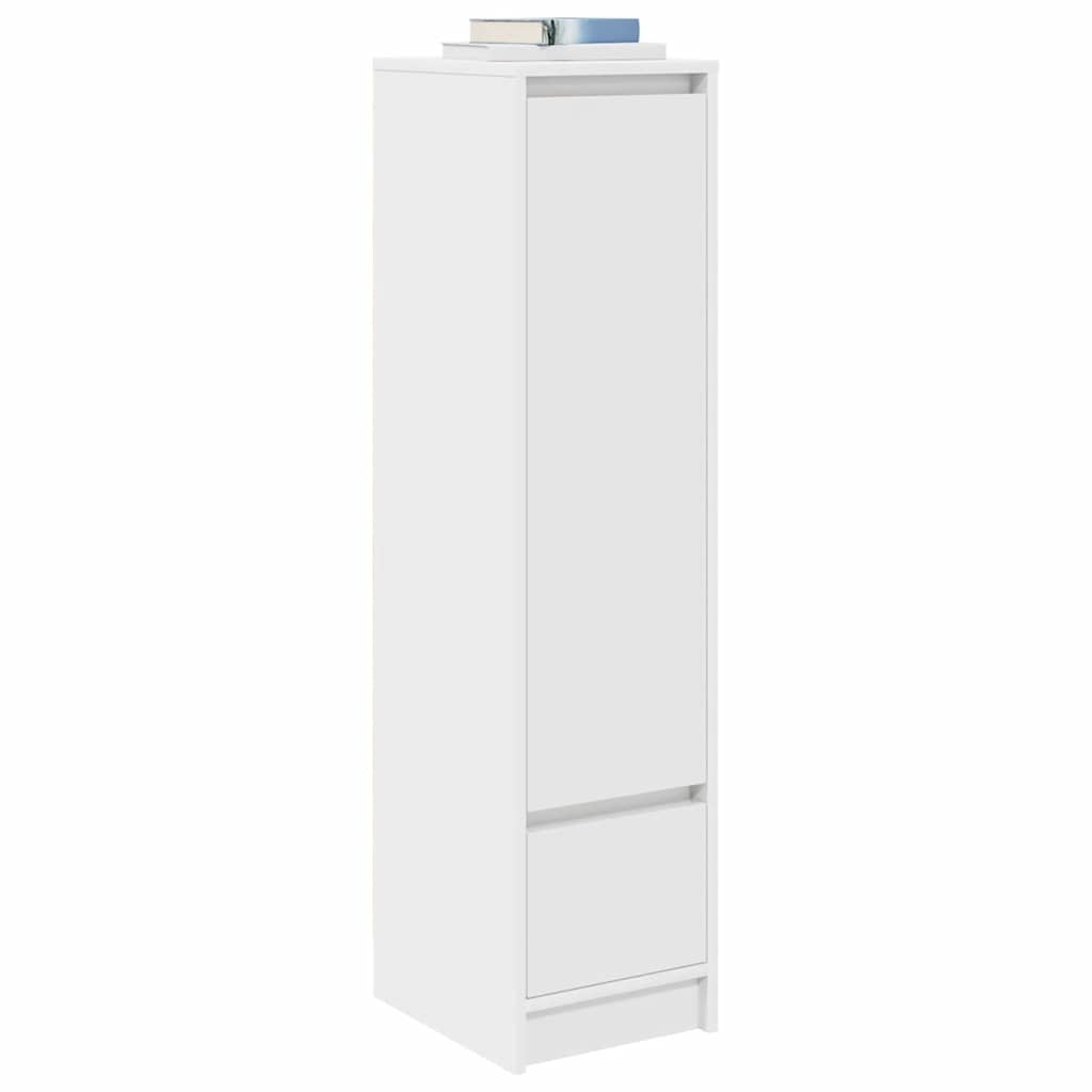 Highboard White 29,5x34x119,5 cm Engineered Wood