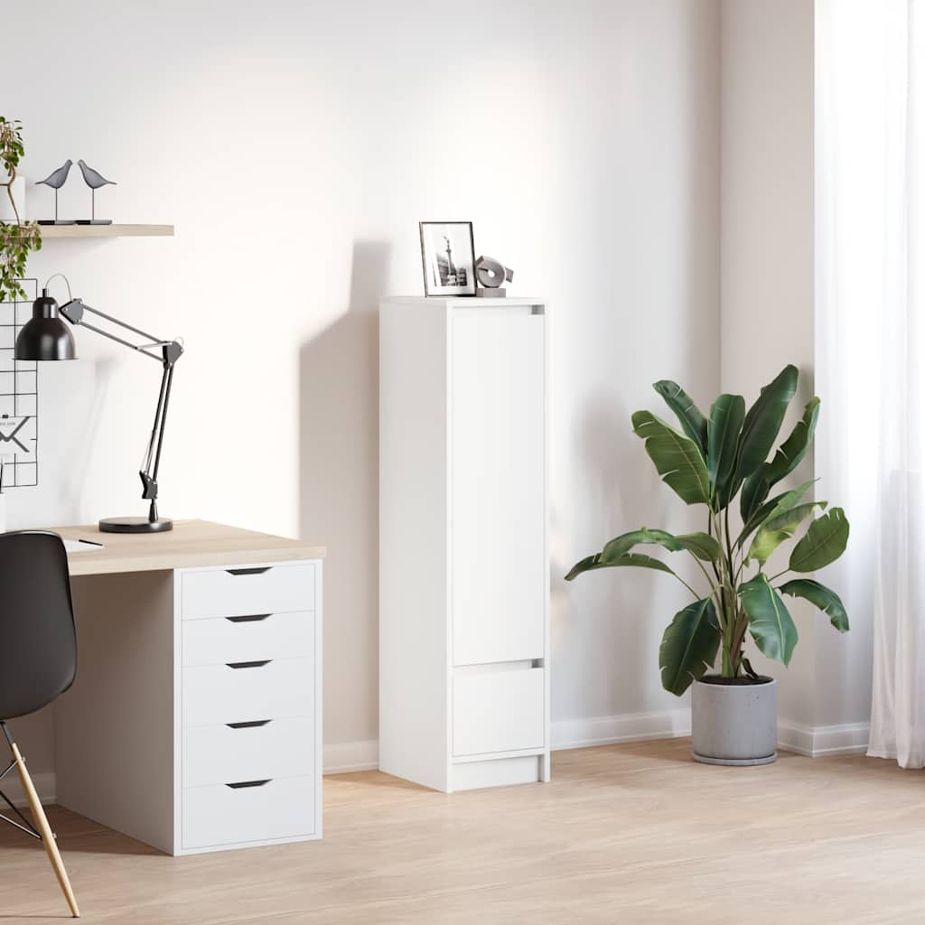 Highboard White 29,5x34x119,5 cm Engineered Wood