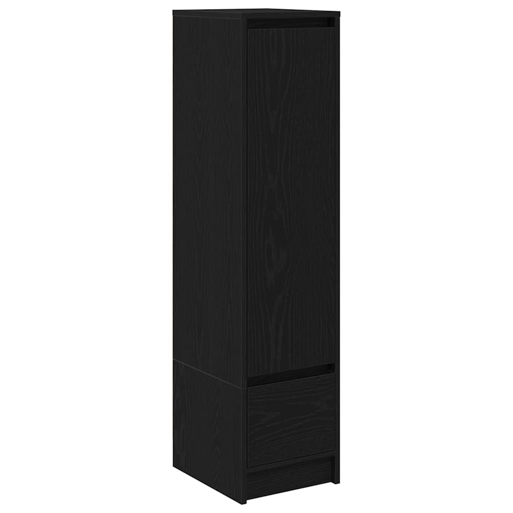 Highboard Black Oak 29,5x34x119,5 cm Engineered Wood