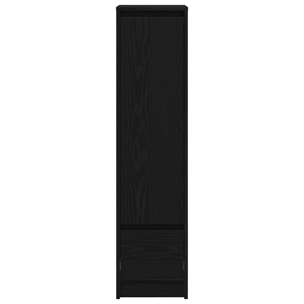 Highboard Black Oak 29,5x34x119,5 cm Engineered Wood
