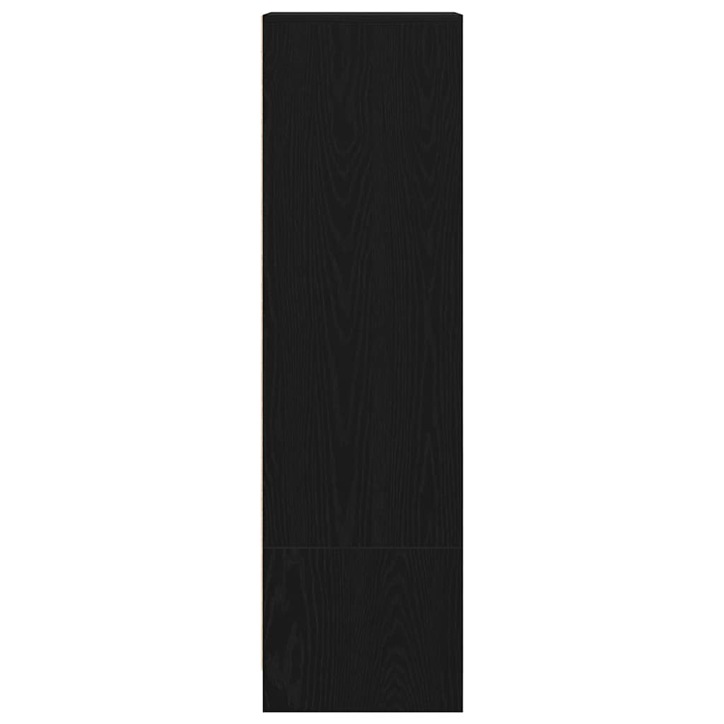 Highboard Black Oak 29,5x34x119,5 cm Engineered Wood