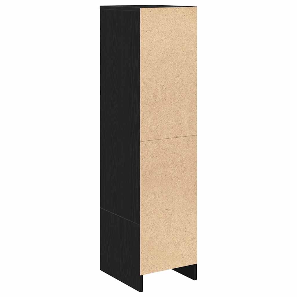 Highboard Black Oak 29,5x34x119,5 cm Engineered Wood