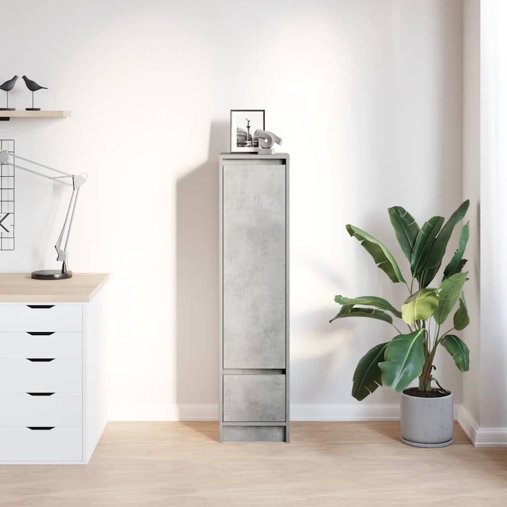 Highboard Concrete Grey 29,5x34x119,5 cm Engineered Wood