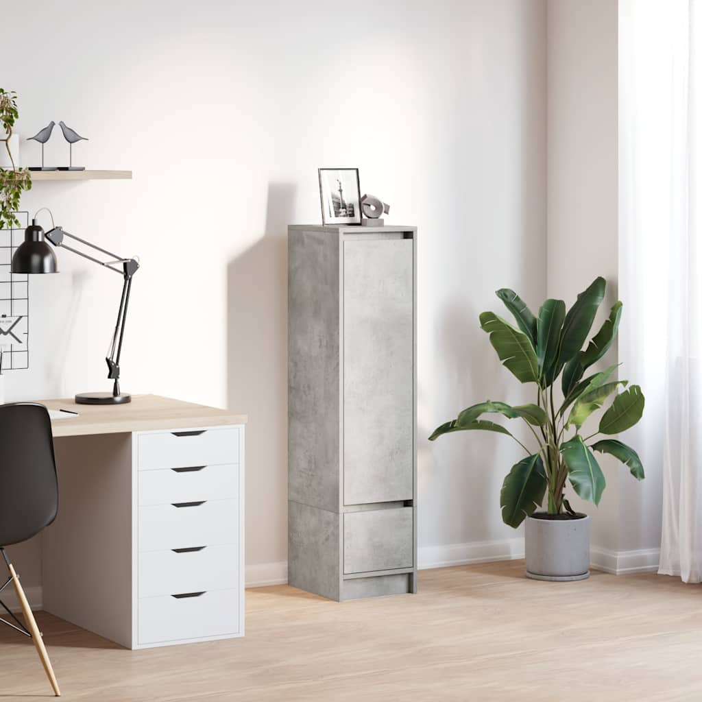 Highboard Concrete Grey 29,5x34x119,5 cm Engineered Wood