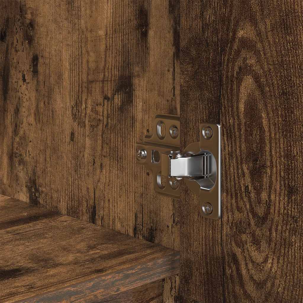 Highboard Smoked Oak 29,5x34x119,5 cm Engineered Wood