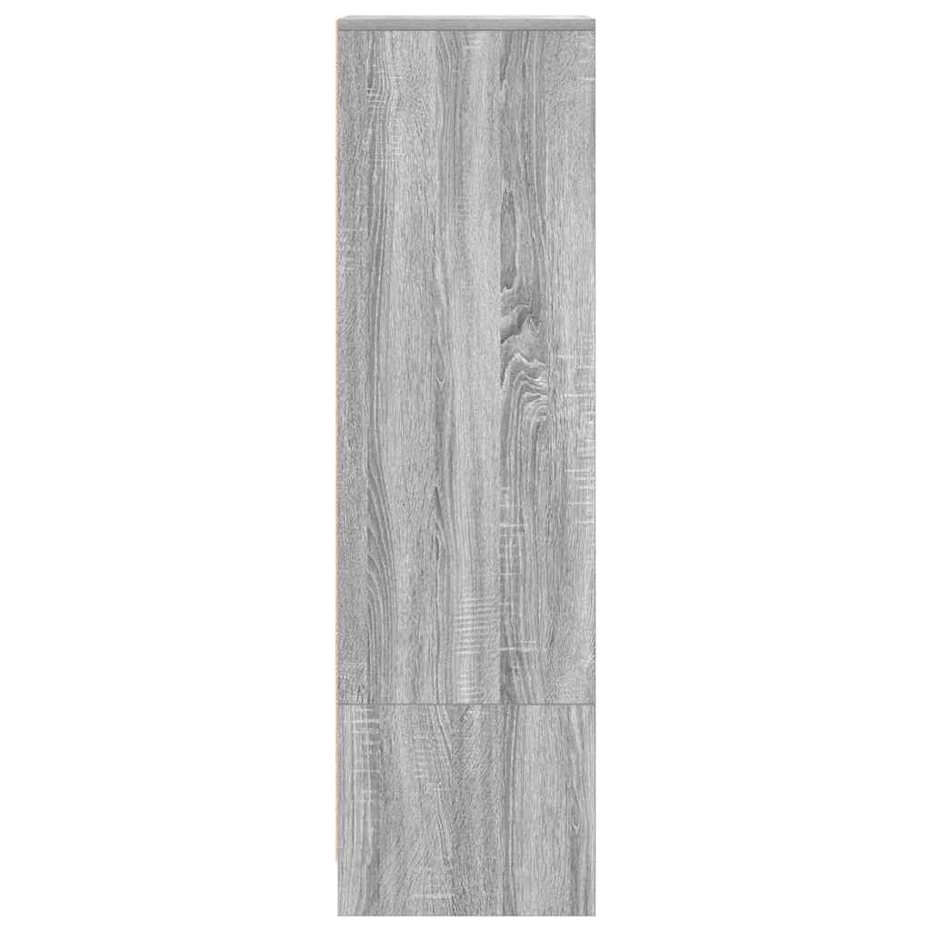 Highboard Grey Sonoma 29,5x34x119,5 cm Engineered Wood