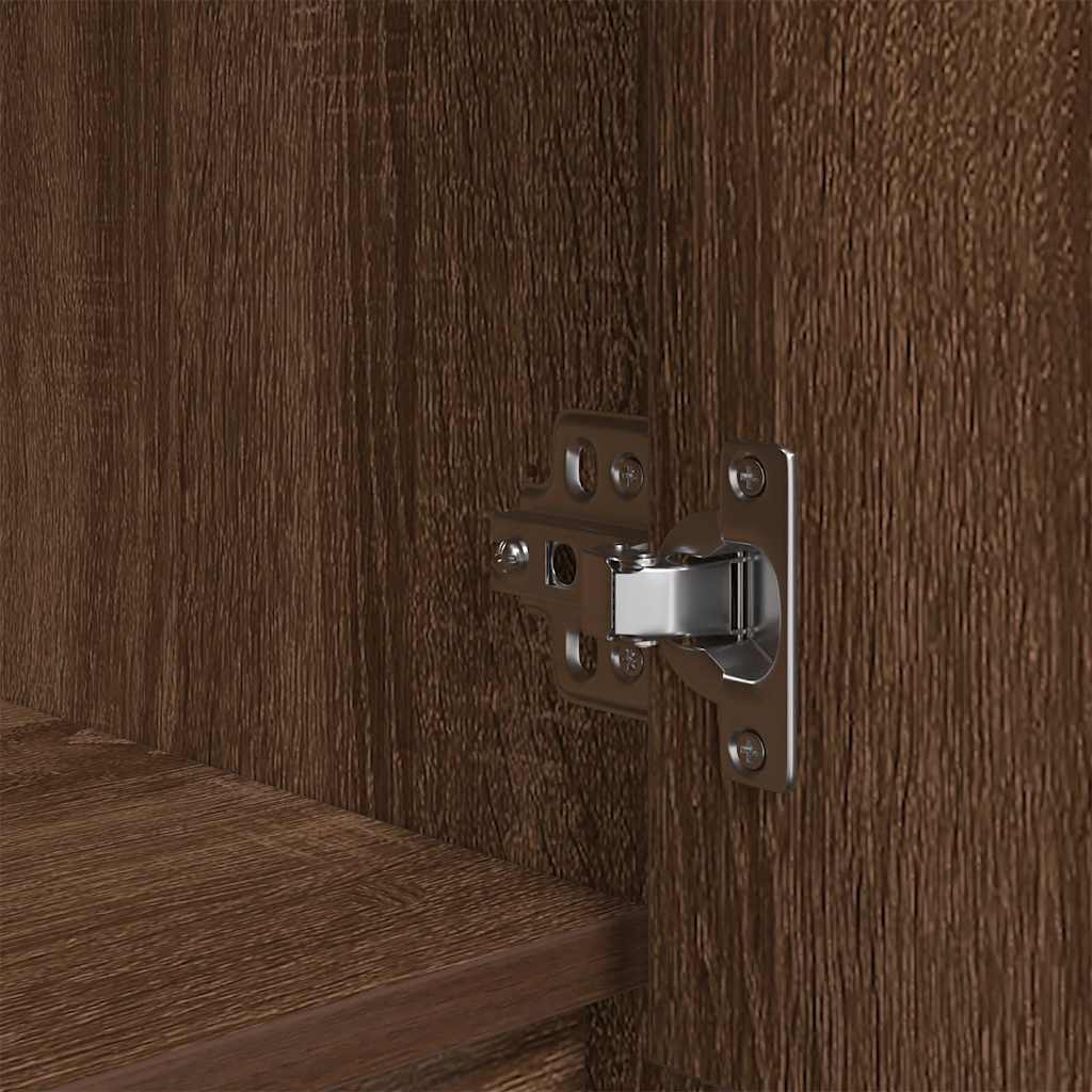 Highboard Brown Oak 29,5x34x119,5 cm Engineered Wood
