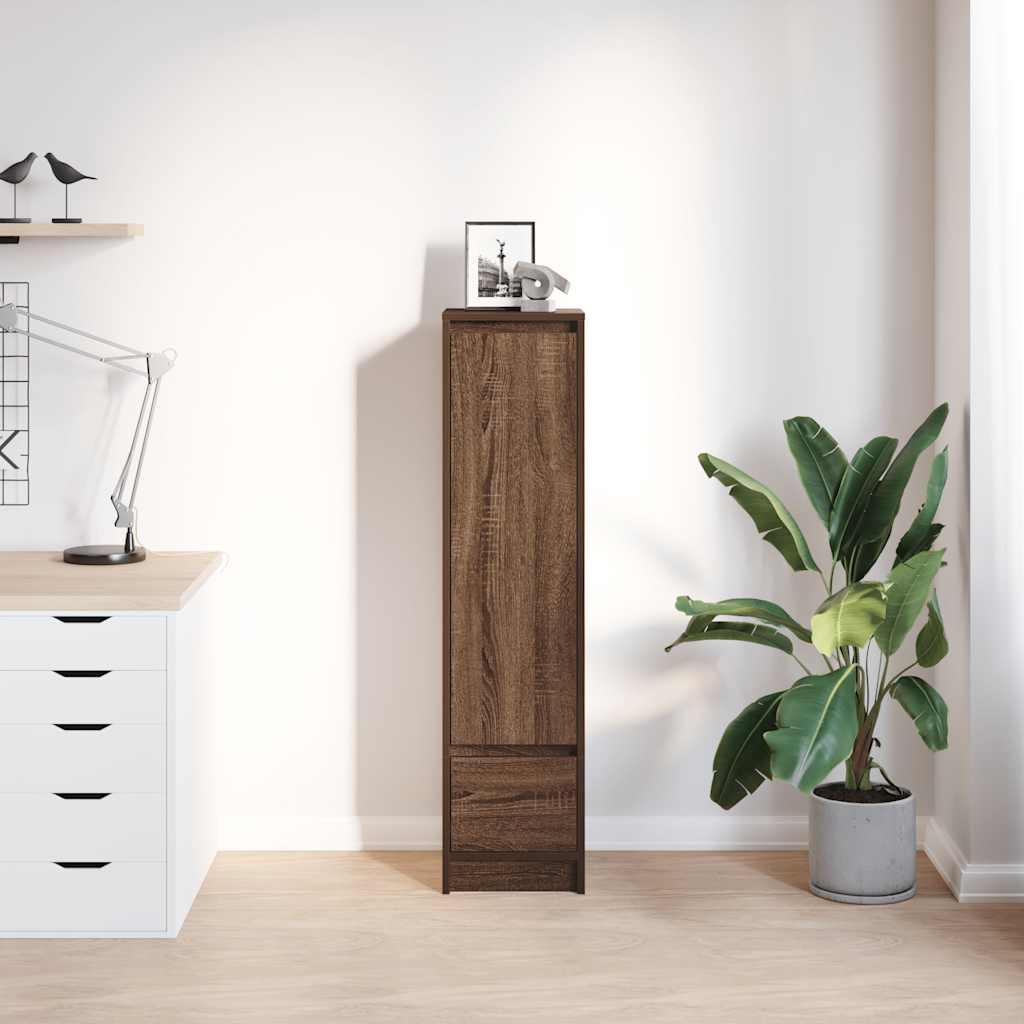 Highboard Brown Oak 29,5x34x119,5 cm Engineered Wood