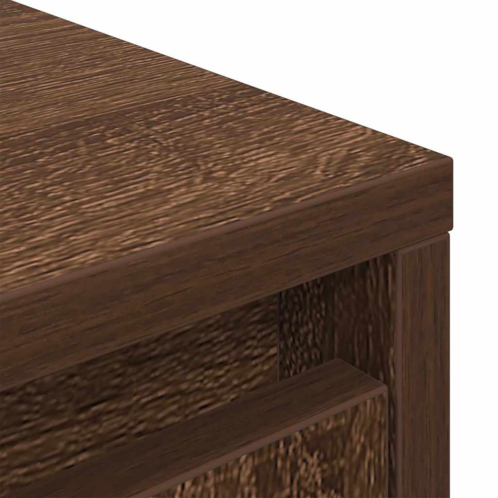 Highboard Brown Oak 29,5x34x119,5 cm Engineered Wood