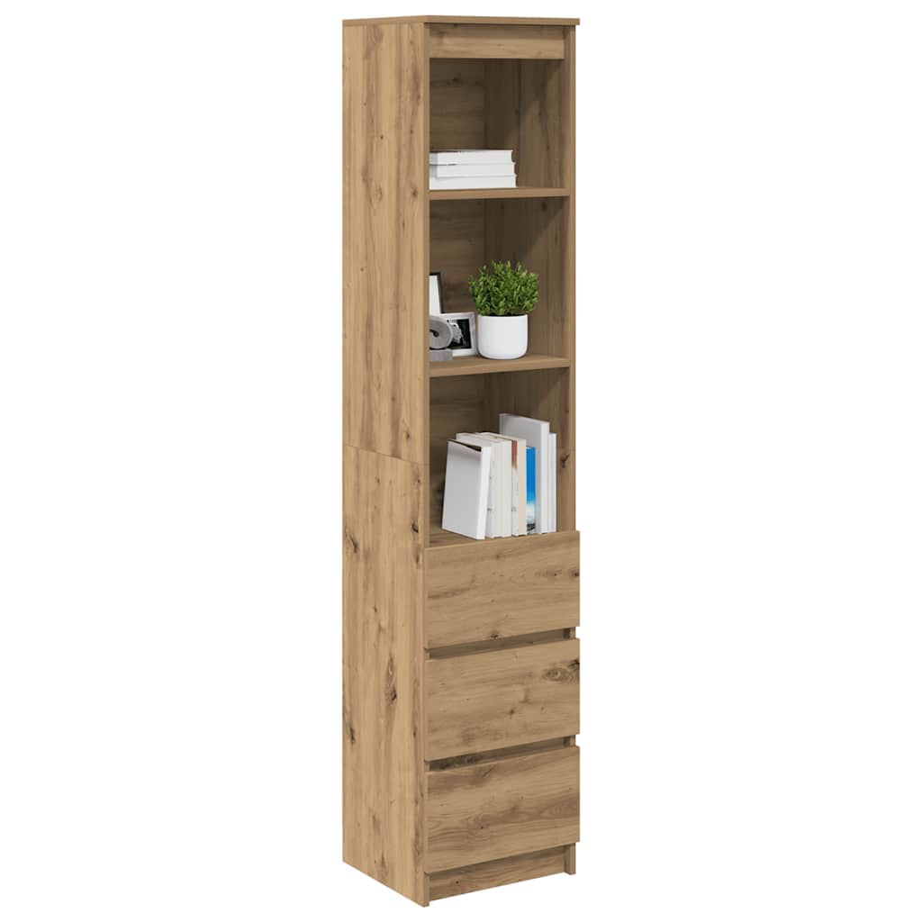 Highboard Artisan Oak 37.5x35x180 cm Engineered Wood