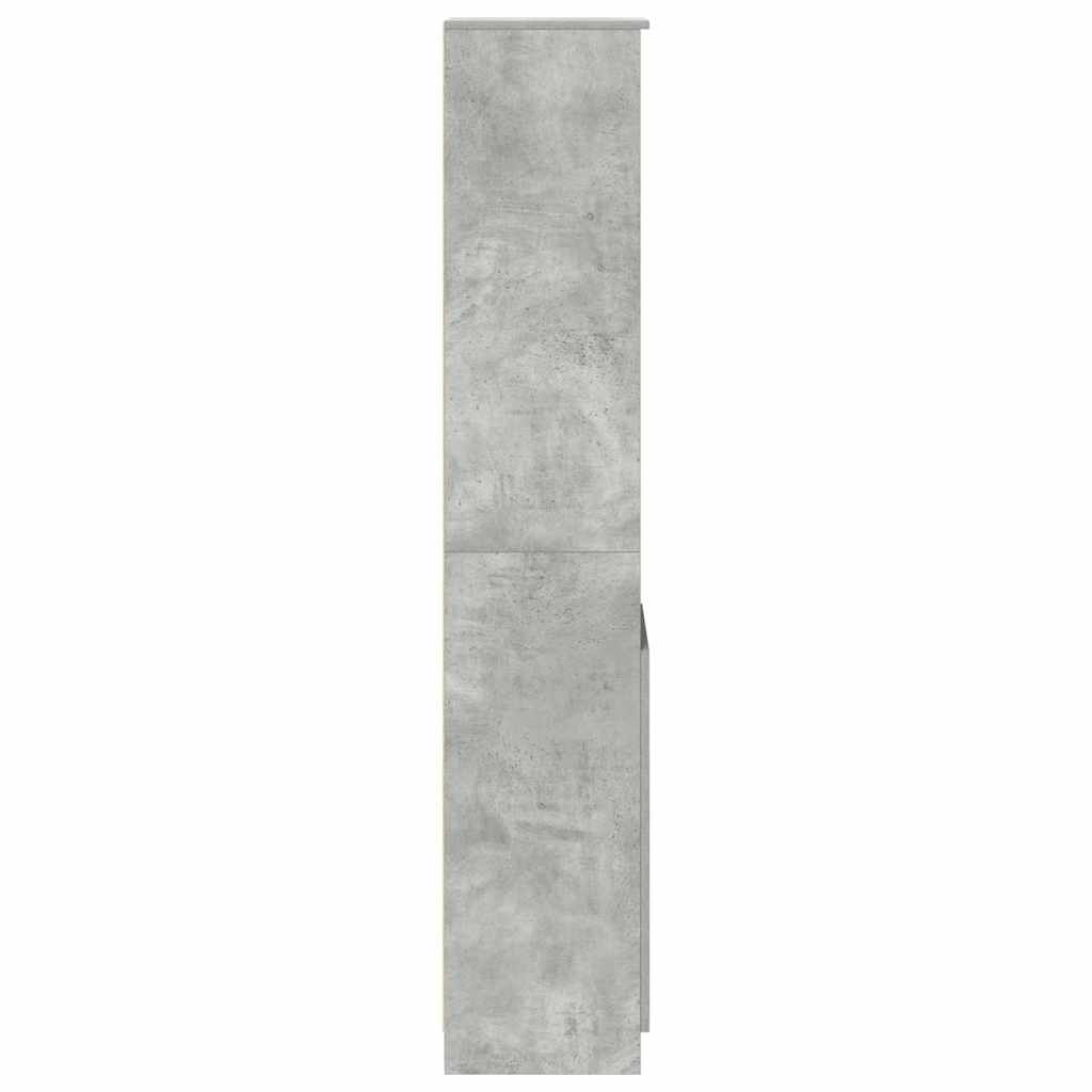 Highboard Concrete Grey 37.5x35x180 cm Engineered Wood