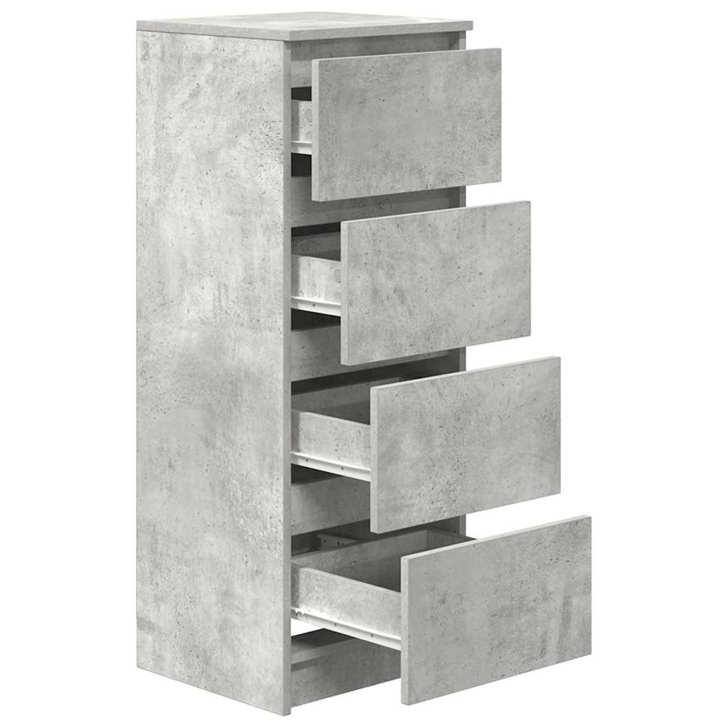 Sideboard Concrete Grey 37.5x35x99 cm Engineered Wood