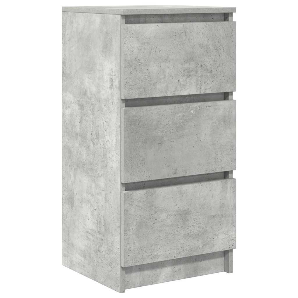 Sideboard Concrete Grey 37.5x35x76 cm Engineered Wood