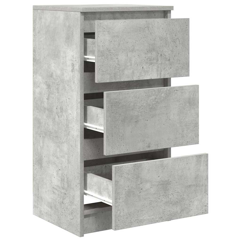 Sideboard Concrete Grey 37.5x35x76 cm Engineered Wood