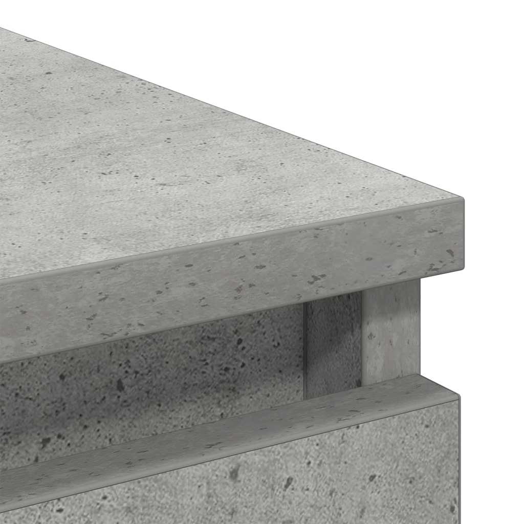 Sideboard Concrete Grey 37.5x35x76 cm Engineered Wood
