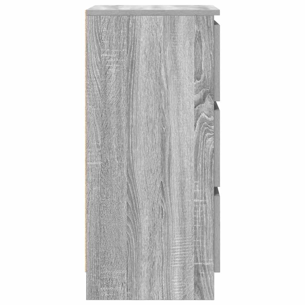 Sideboard Grey Sonoma 37.5x35x76 cm Engineered Wood