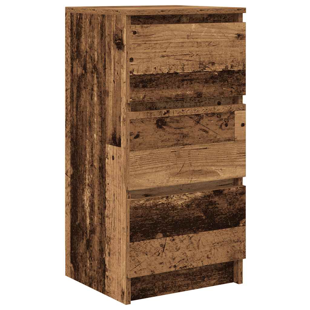 Sideboard Old Wood 37.5x35x76 cm Engineered Wood