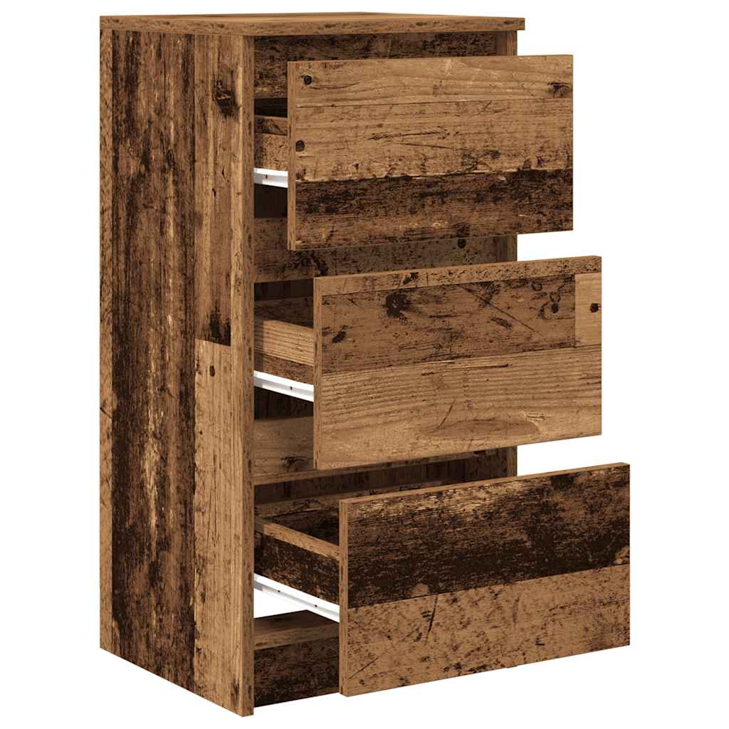 Sideboard Old Wood 37.5x35x76 cm Engineered Wood