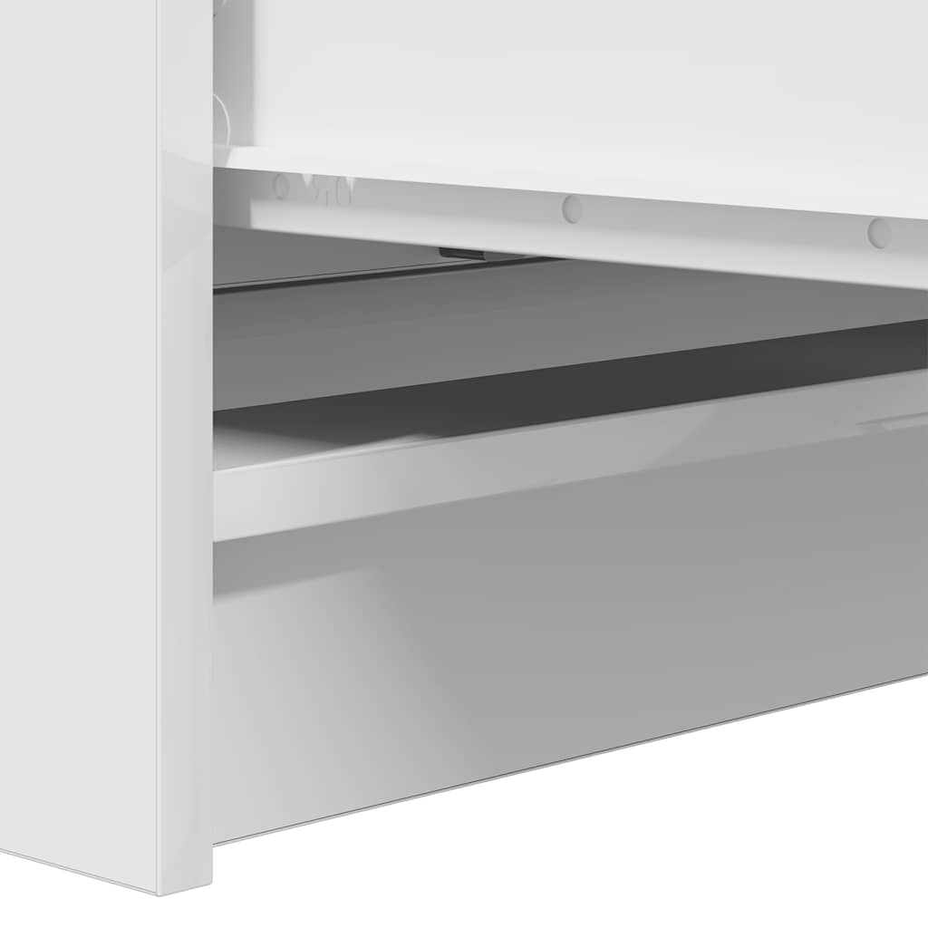 Sideboard White 80x35x76 cm Engineered Wood