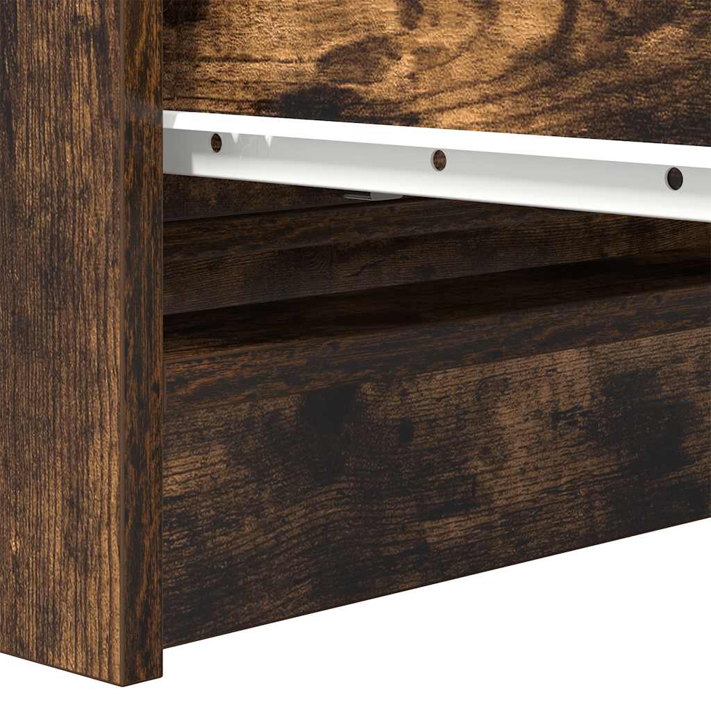 Sideboard Smoked Oak 80x35x76 cm Engineered Wood