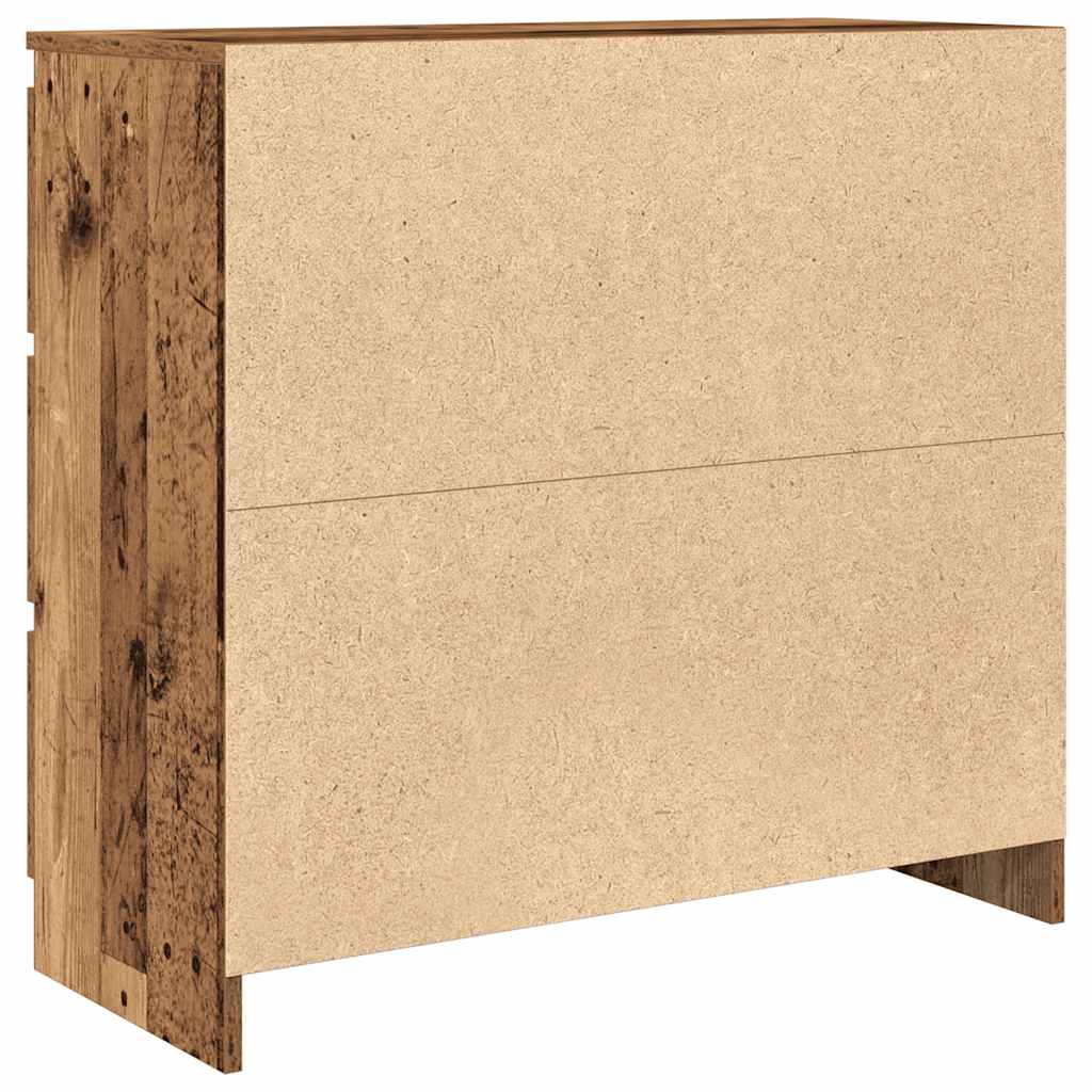Sideboard Old Wood 80x35x76 cm Engineered Wood
