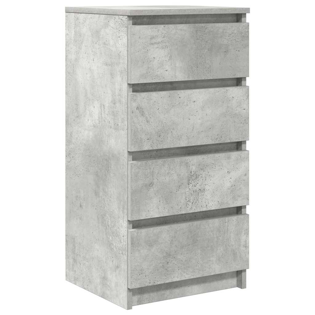 Sideboard Concrete Grey 37.5x35x76 cm Engineered Wood