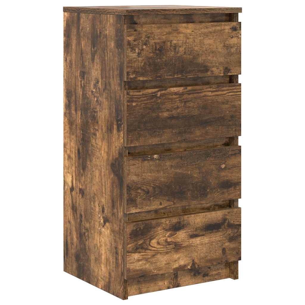 Sideboard Smoked Oak 37.5x35x76 cm Engineered Wood